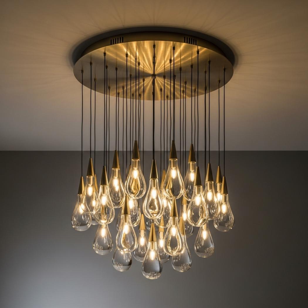 Modern Raindrop Chandelier