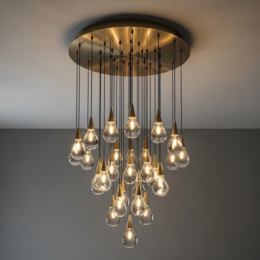 Modern Raindrop Chandelier