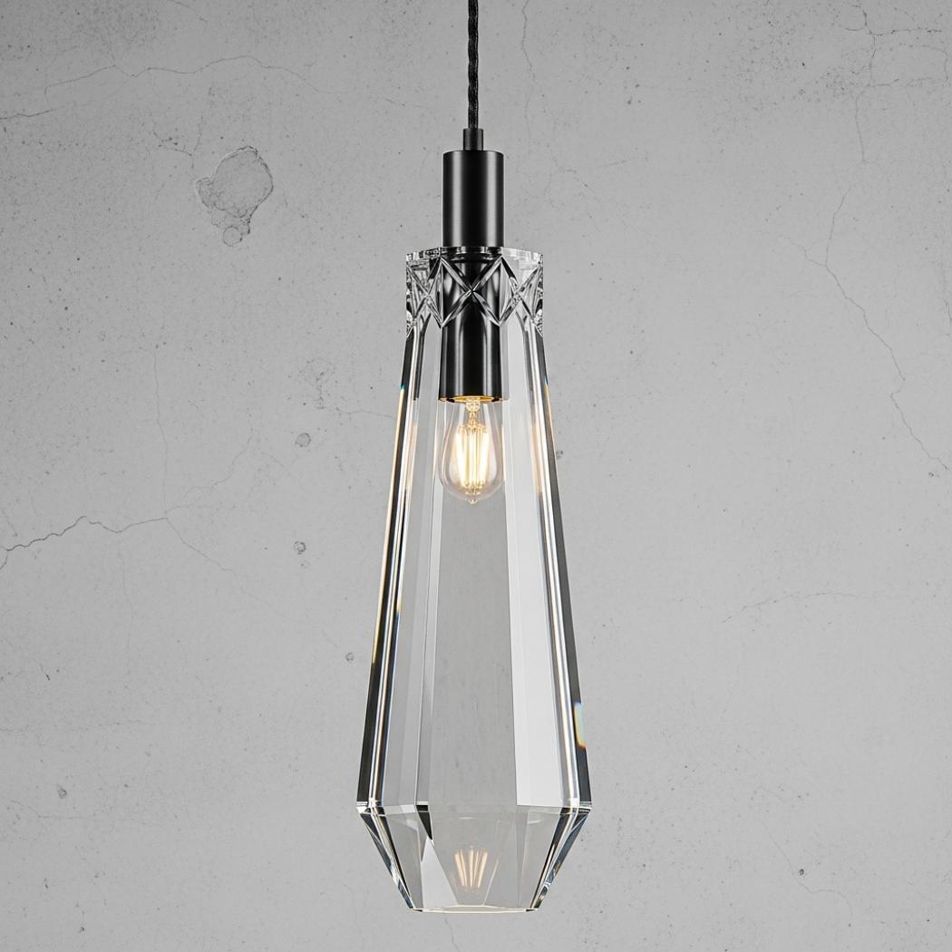 Conical crystal pendant