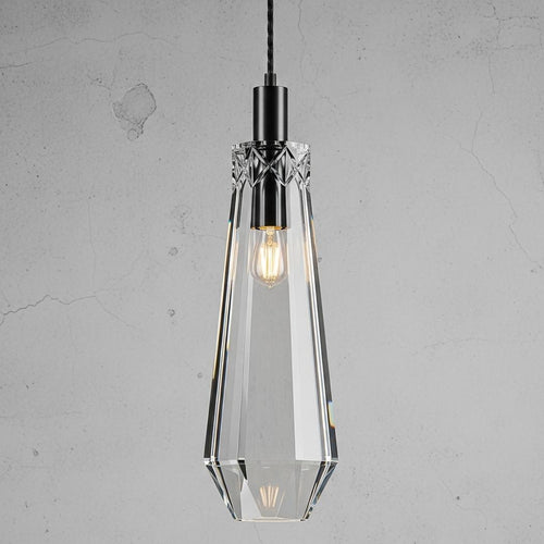 Conical crystal pendant