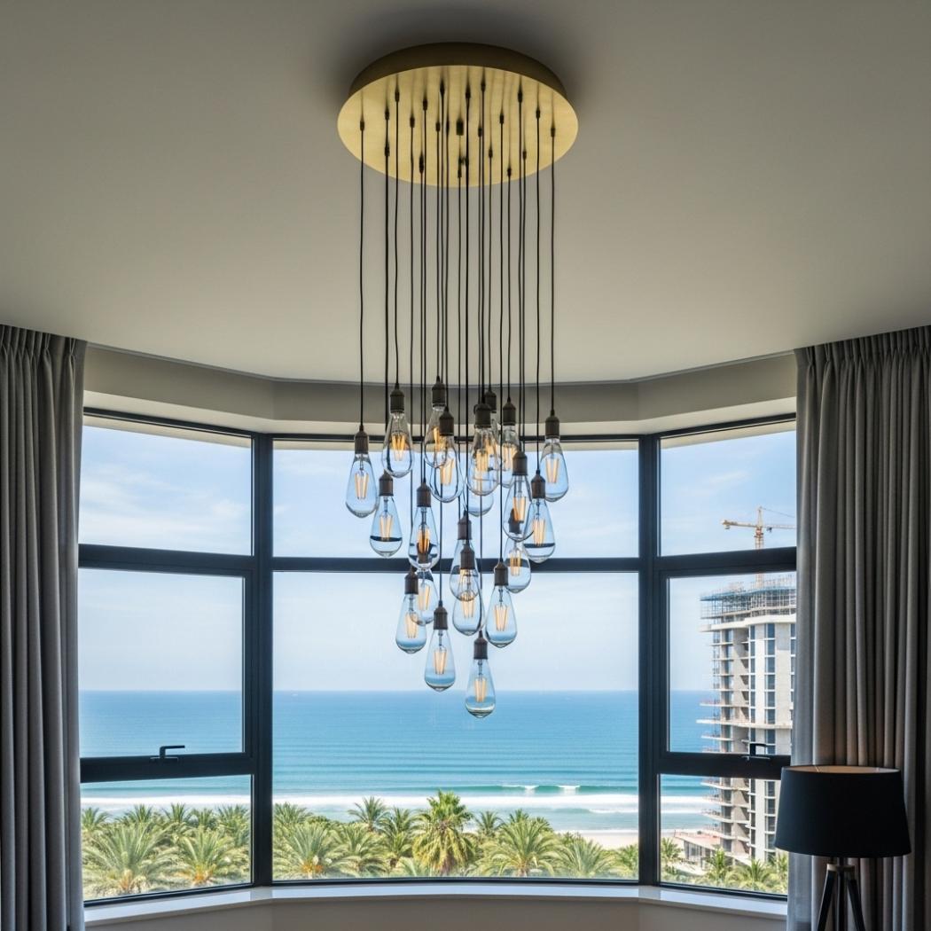 Modern Raindrop Chandelier